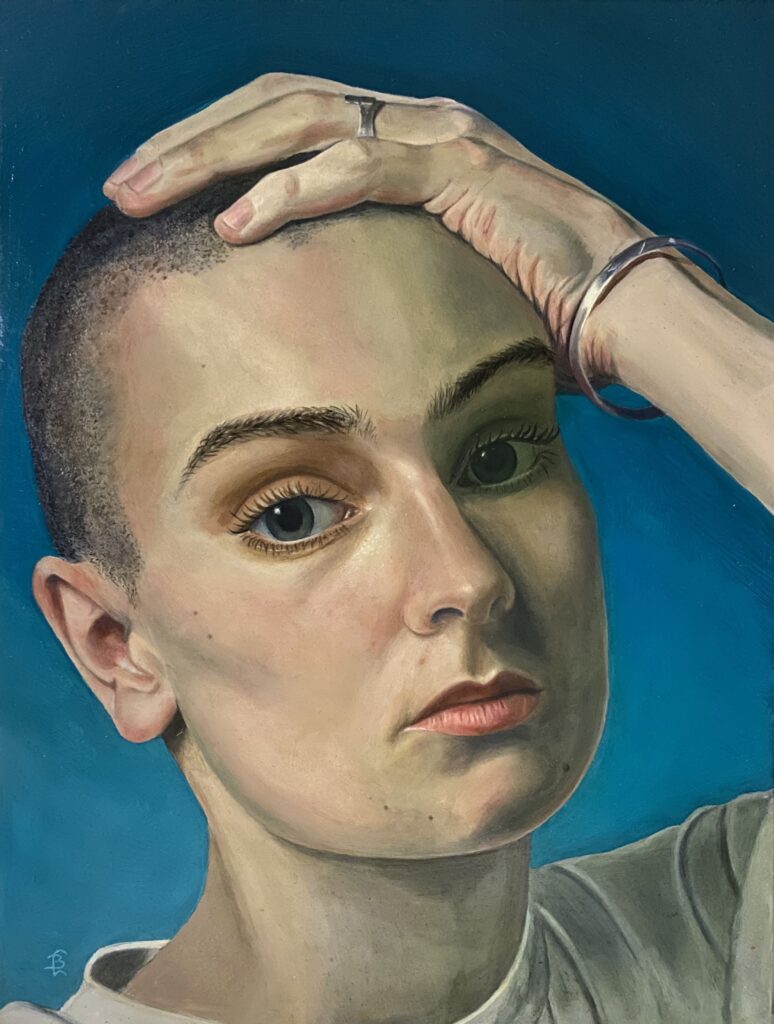 schilderij van Sinead O Connor | portret door Laura Baten