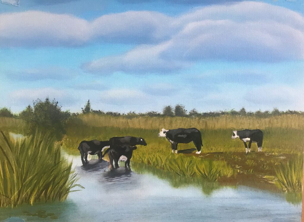 Koeienschilderij